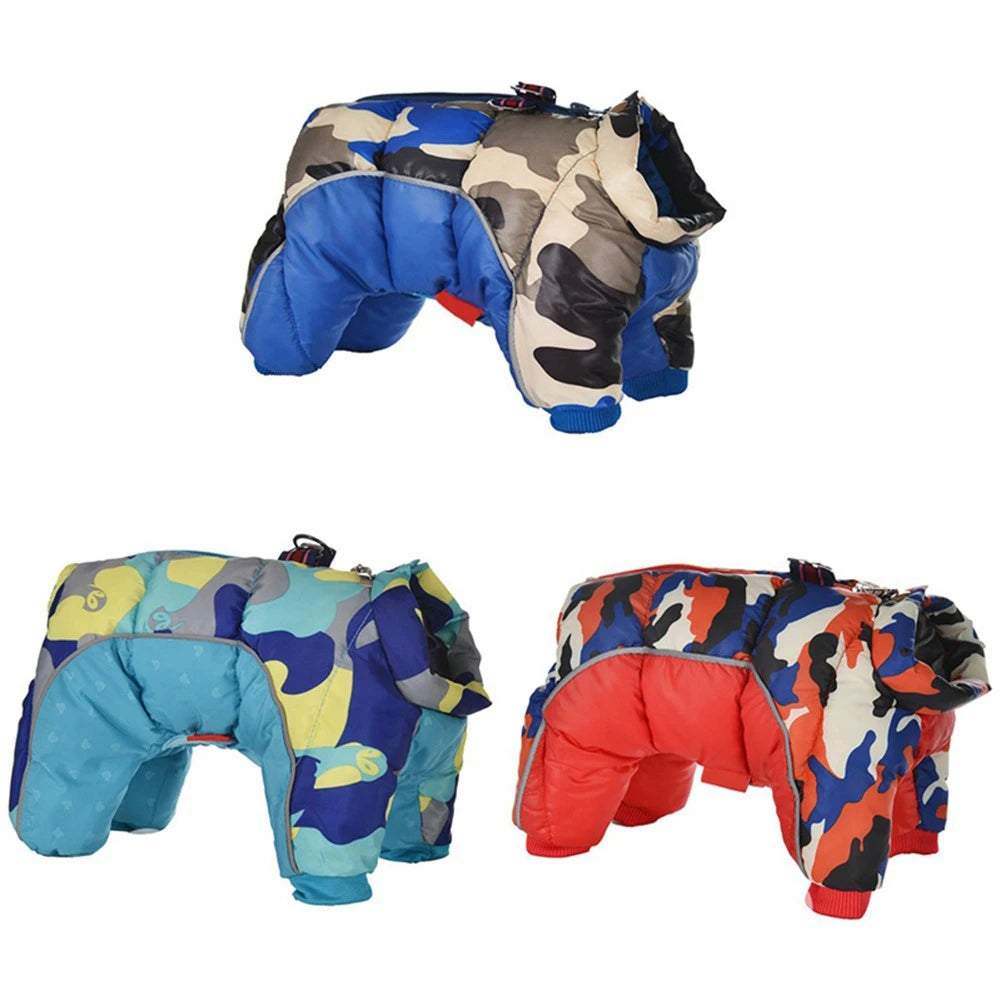 Winter Dog Coat Warm Waterproof Puppy Down Jacket Lightweight Outdoor Windproof Snowsuit Cold Weather Apparel for Small Dogs