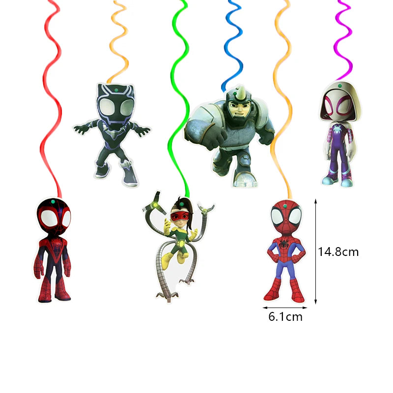 Spidey and His Amazing Friends Birthday Party Decoration New Latex Balloons For Kids Event Supplies Foil Latex Balloon Backdrop