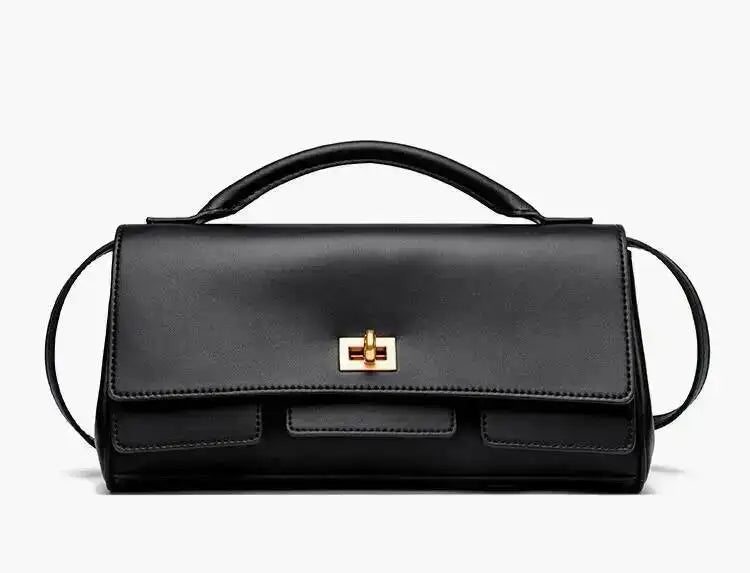 2025 New Luxury Design Top-Handle Bag For Women Evening Handbag Long Purse Solid Color Pu Shoulder Bags Fashionable Outfits