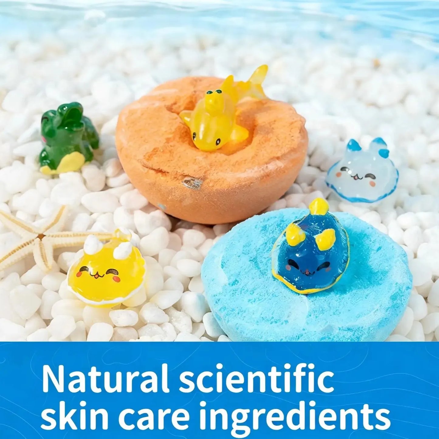 Kid Bath Bombs Inside Hidden Surprise Gentle Cleanse Colorful Rich Bubble Funny Relaxing Kid Bath Toys Children Shower Gift Set