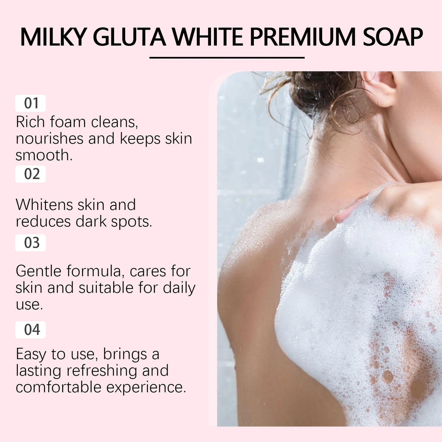 Milk Moisturizing Soap Brighten Skin Increase Skin Elasticity Exfoliate Relieve Chicken Skin Restore Radiance Bright White Soap