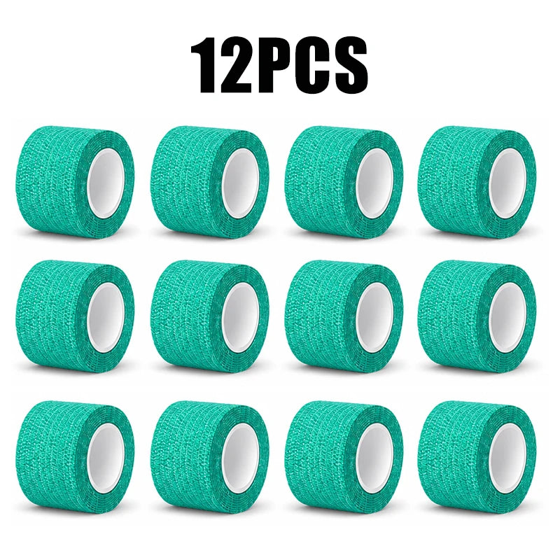 12/6/3pcs Tattoo Grip Cover Wrap Tape Self-Adhesive Breathable Elastic Bandage Waterproof Athletic Bandage Wraps Accessories