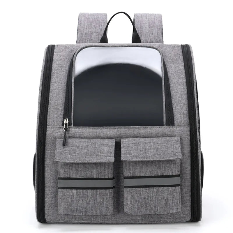 New Oxford Trolley Case Cat Carrier Backpack Travel Pet Bag with Reflective Stripe Outdoor Small Animals Rabbit Kitten Dog Bag