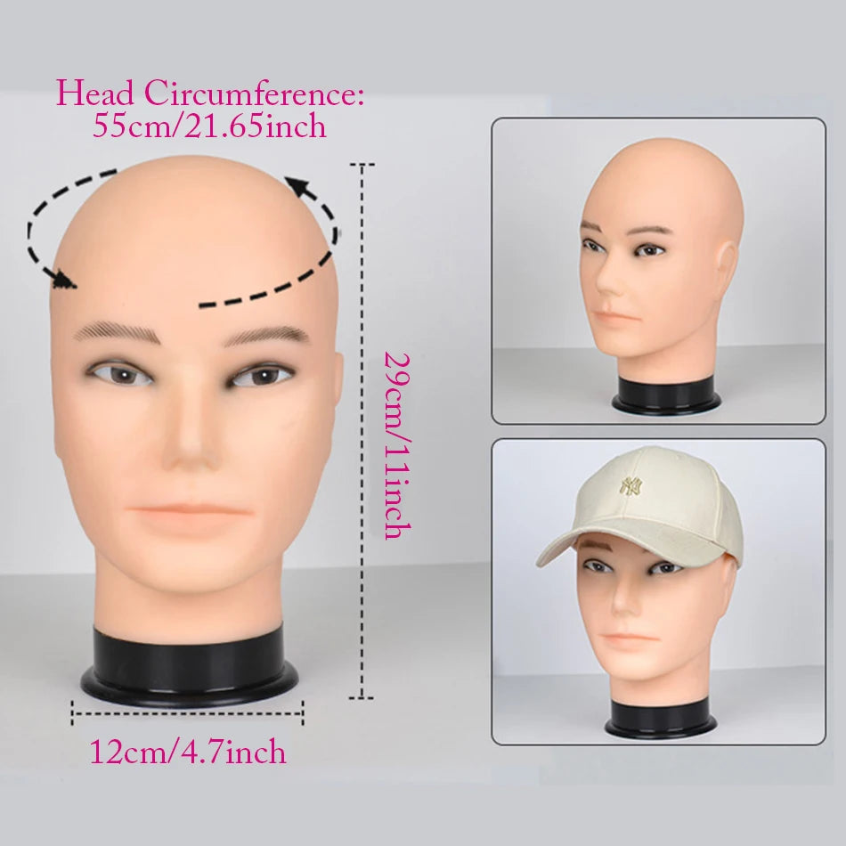 Mannequin Head Wig Stand With Adjustable Wig Tripod Stand Holder For Wigs Making Display cosmetology supplies hairdressing head