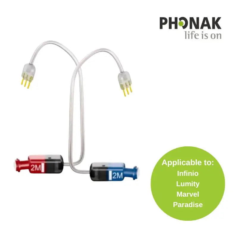 Phonak Hearing Aid Standard Power RIC Size 2 Receiver (3 Pin) Phonak 5.0 Receivers For Audeo M, Paradise & Lumity Hearing Aids