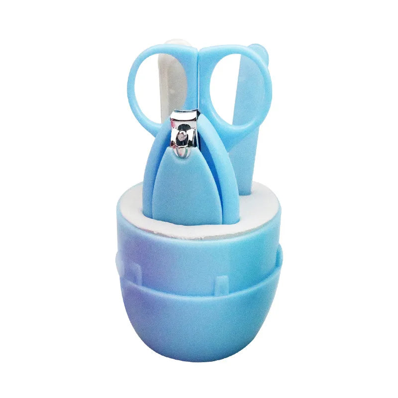 Newborn Baby Nail Scissors Kid Safe Portable Nail Clipper Trimmer Tweezer with Box Baby Nail Care Tools Children Manicure Kit