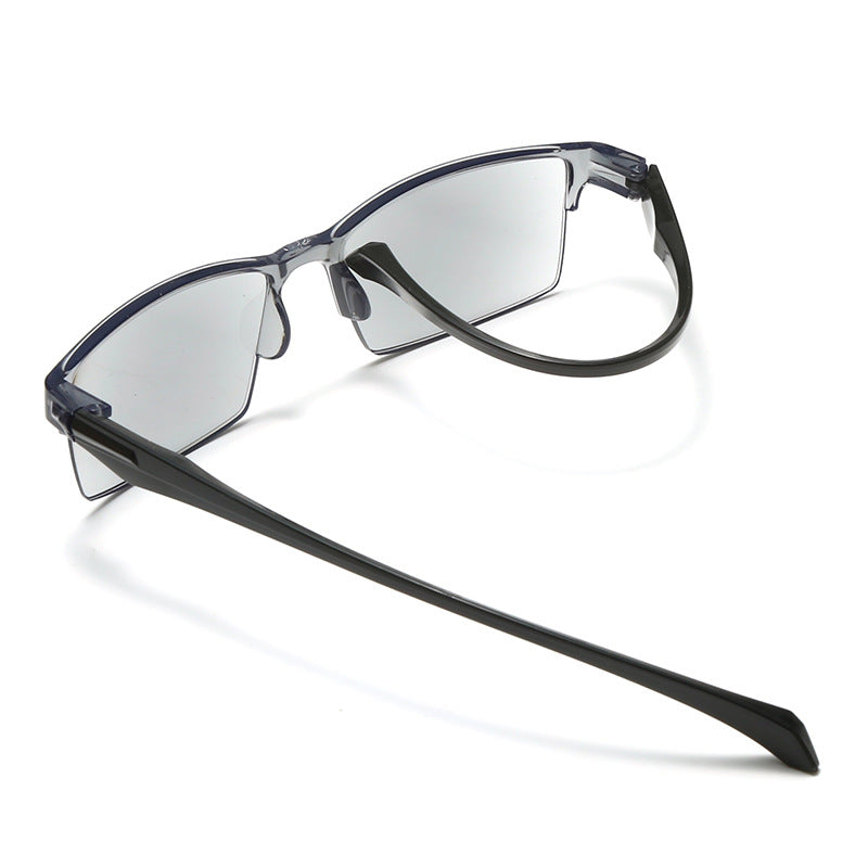 Intelligent Zoom Reading Glasses Fashion Presbyopia Glasses Frameless Hyperopia Glasses Unisex Anti-reflective Reading Glasses
