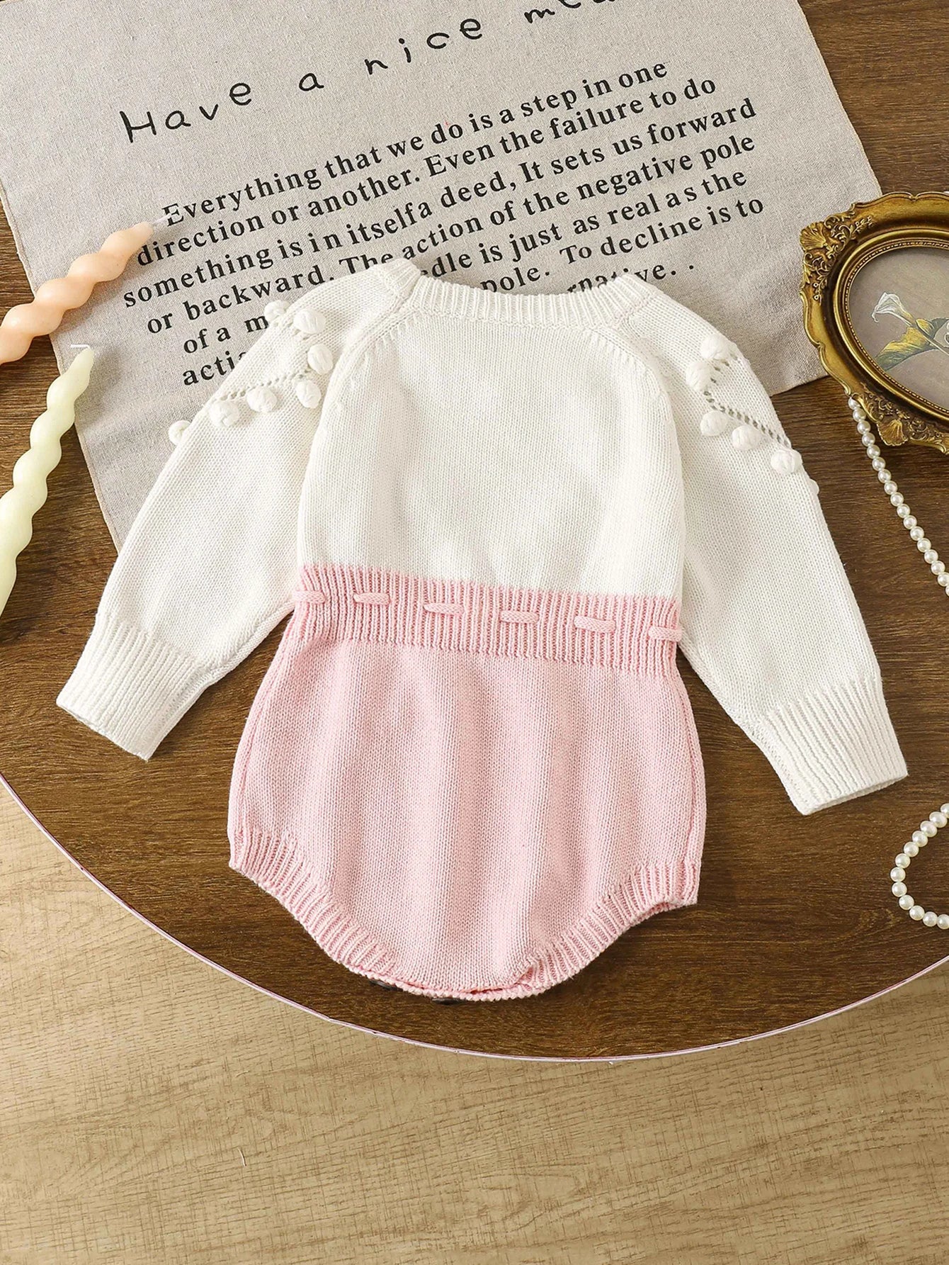 Autumn Lovely Heart Jumpsuit Infant Baby Girl Knitted Clothes Love Romper Bodysuit Outfit Spring Cotton Knitted Sweater Bodysuit