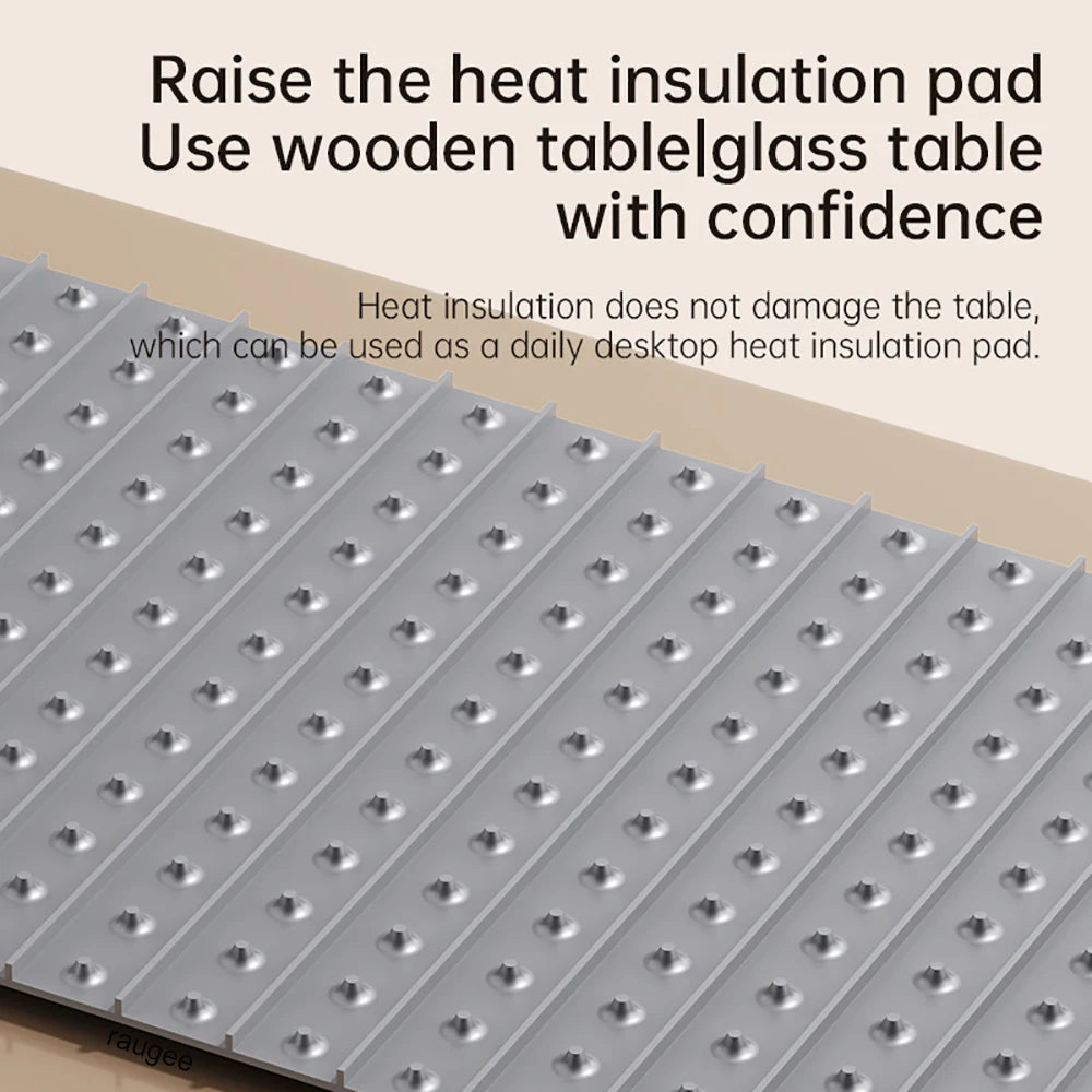 Electric Food Warmer Mat Silicone Foldable Food Warming Heater For Coffee Food Plate Warming Tray Dining Table Fast Heating Mat