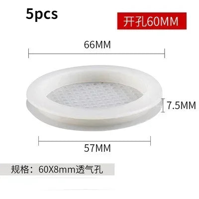 5/10pcs Air Vent Cover Plastic Round Louver Mesh Hole Plug Cabinet Grille Ventilation Systems Decorative Furniture Accessories