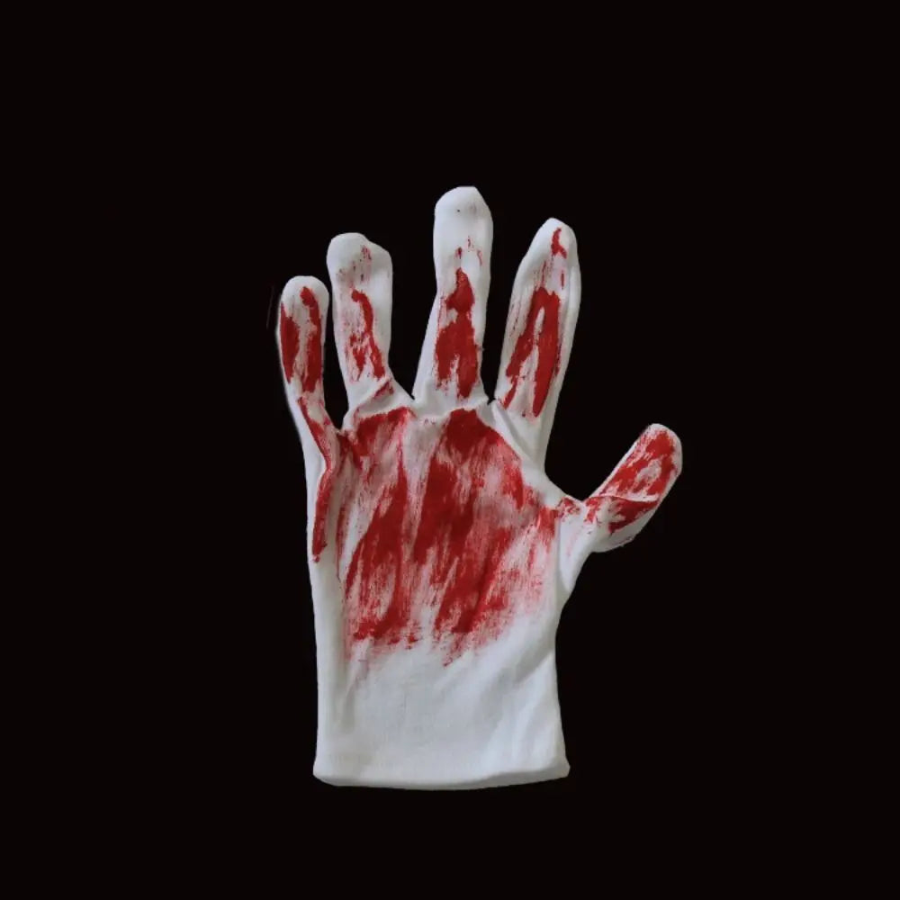 Realistic Halloween Blood Stain Masks Dress Up Costume Blood Mittens Ghost Zombie Cosplay Props Prank
