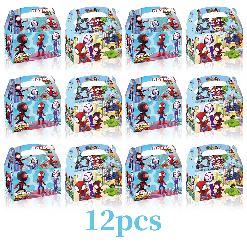 SpiderMan Birthday Party Decoration Party Supplies Set Tableware Tablecloth Cup Plate Balloon Cake Topper Party Supplies Gifts