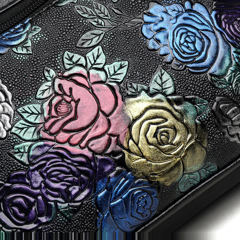 Luxury Soft Leather Women Messenger Shoulder Handbags and Purses Flowers Multi-pocket Crossbody Mommy Bag Ladies Sac 2022 New