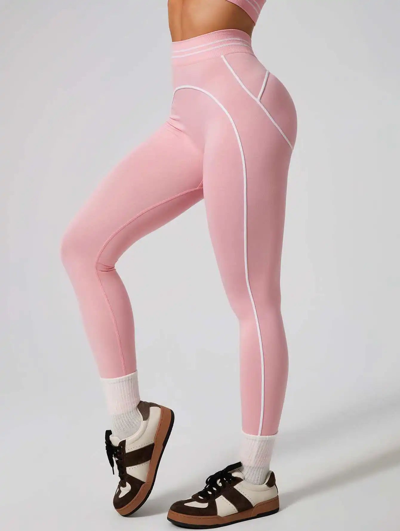 Women 2 Pieces Sports Set Seamless Tank Top High Waist Scrunch Seamless Shorts Sport Suit Workout Yoga Exercise Athletic Outfit