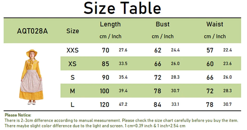 Frocks for Girls Kids Little Red Riding Hood Fairy Tale Drama Performance Costume Maid Suit Floral Pastoral Style Casual Dress