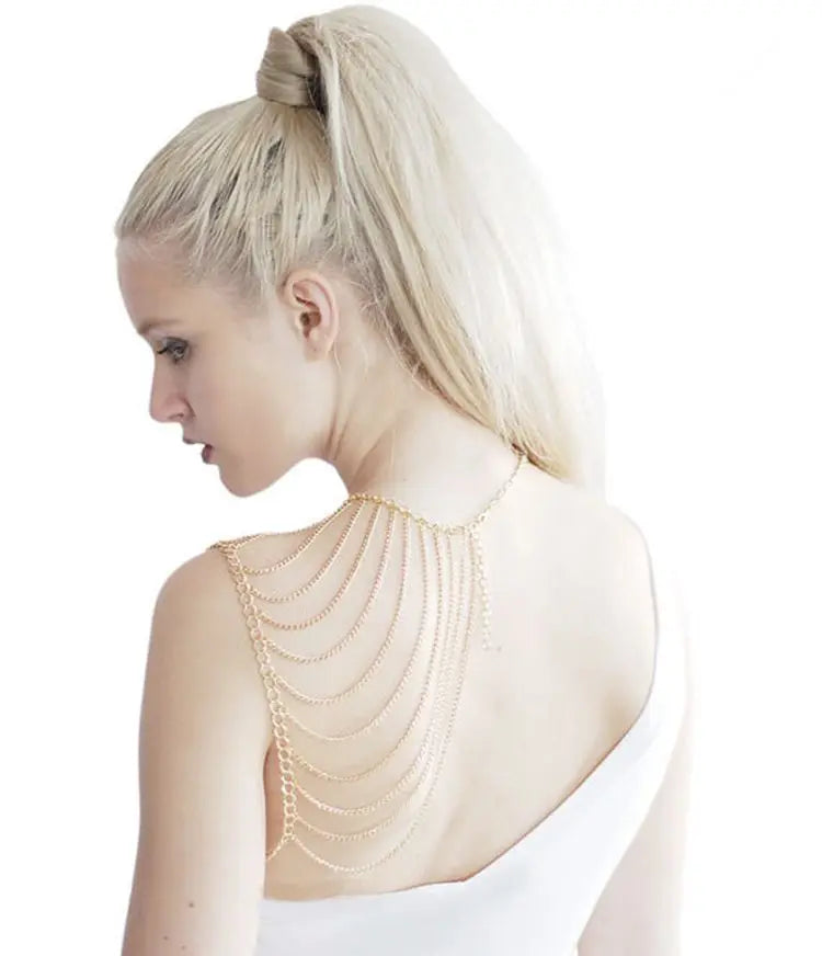 SEXY CLASSIC NEW ARRIVALS NECKLACE WOMEN FASHION CHAINS SHOULDER JEWELRY DIFFERENT STYLES SHOULDER BODY JEWELRY B00004