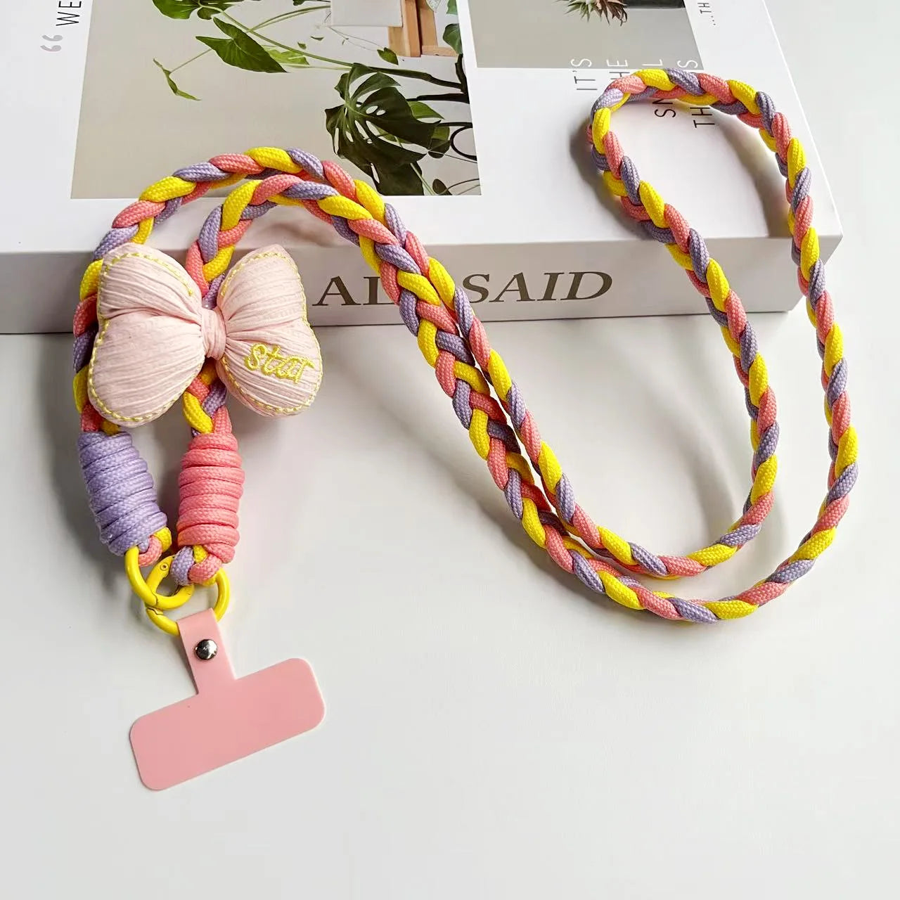 Creative Cartoon Mobile Phone Universal Lanyard Crossbody Long Rope Lanyard Rope Cartoon Decorative Pendant Accessories