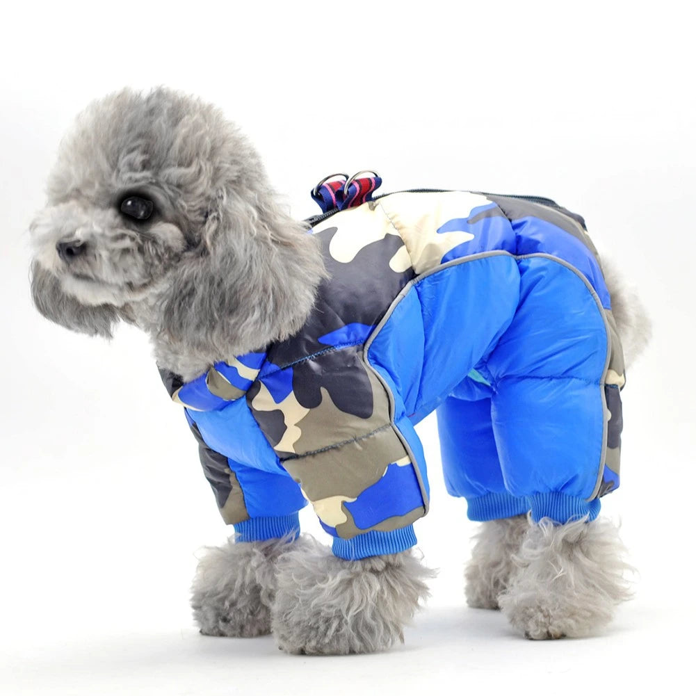 Winter Dog Coat Warm Waterproof Puppy Down Jacket Lightweight Outdoor Windproof Snowsuit Cold Weather Apparel for Small Dogs