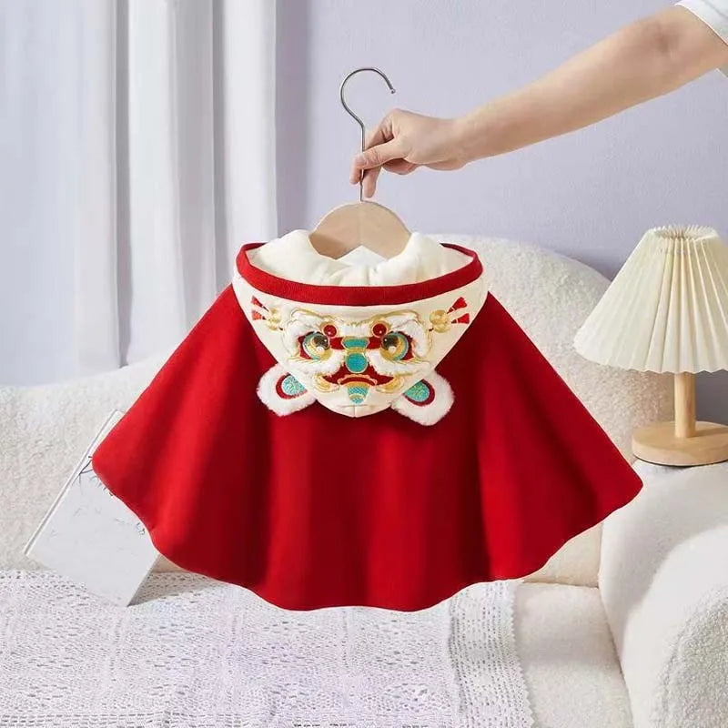 New Chinese Traditional Style Autumn/Winter New Year Cloak Clothes