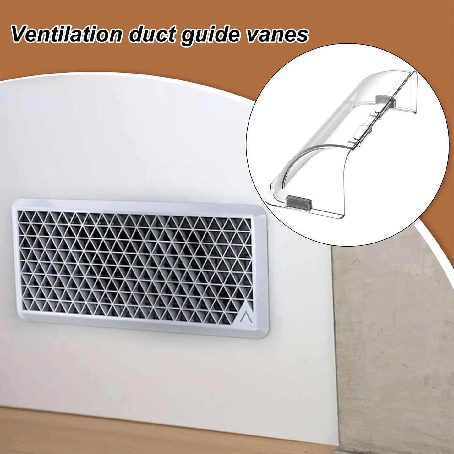 Home Air Vent Deflector PC Magnetic Heat Register Deflector Outlet Shield Air Vent Diverter Double-layer Floor Vent Deflector