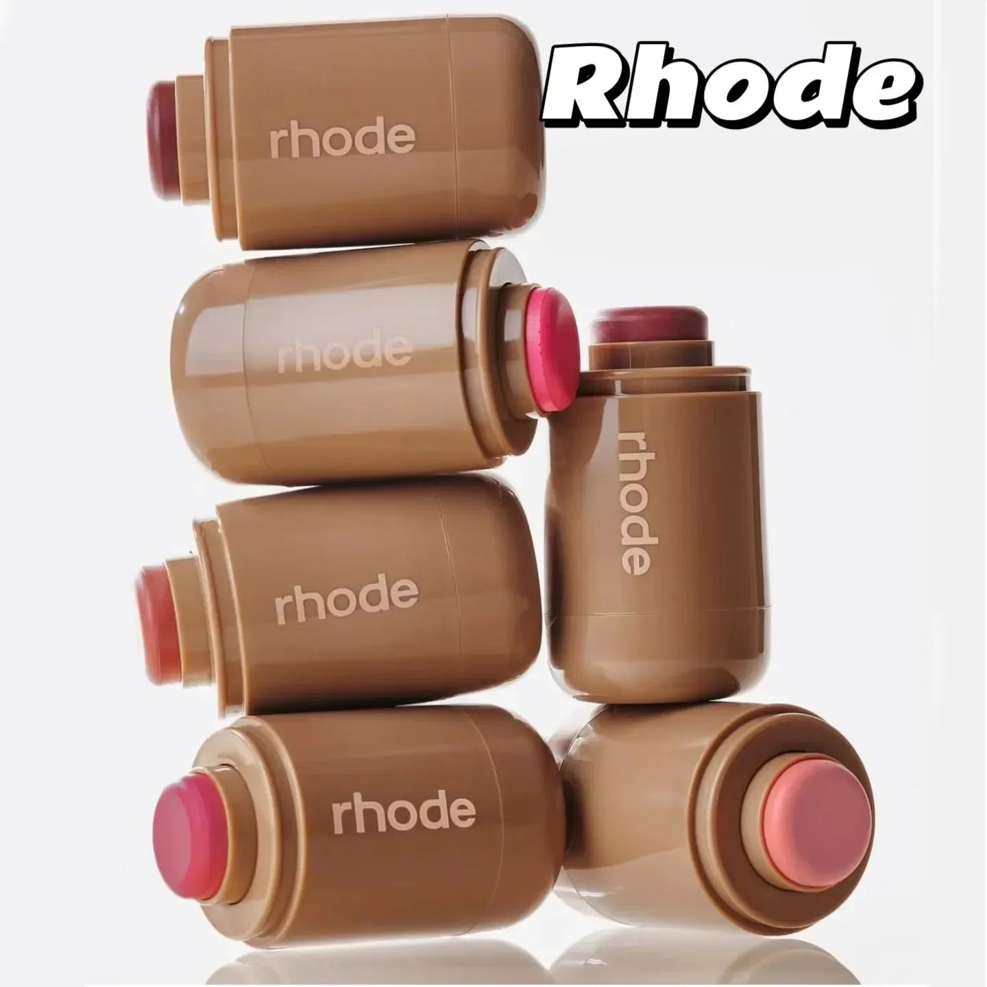 Rhode Skin Pocket Blush Stick Lip Cheek Hydrating Stick Natural Rouge Powder Blusher Cream Lipstick Cheek Teacup Candy Color