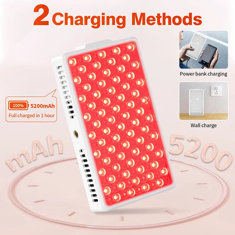 NEW 144 PCS LED Red ＆Infrared Light Therapy Lamp 850nm 660nm LED Beauty Devices for Relieve Full Body Pain Red Light Relief Knee