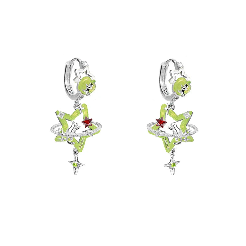 MASW Original Design Luxury Temperament Star Dangle Earrings For Women Female Gifts Fashion Jewelry Ear Accessories 2025 New