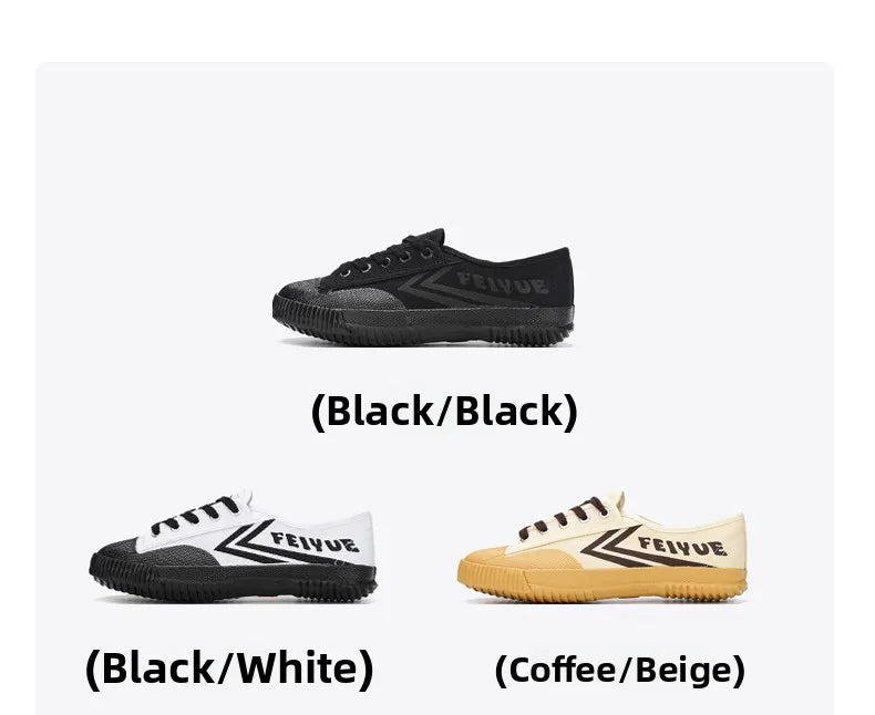 DaFu Flying Men's Running Jump Far Athletic Shoes Sports Women's Canvas Couple's Black Shoes Low Top Breathable Rubber Sole