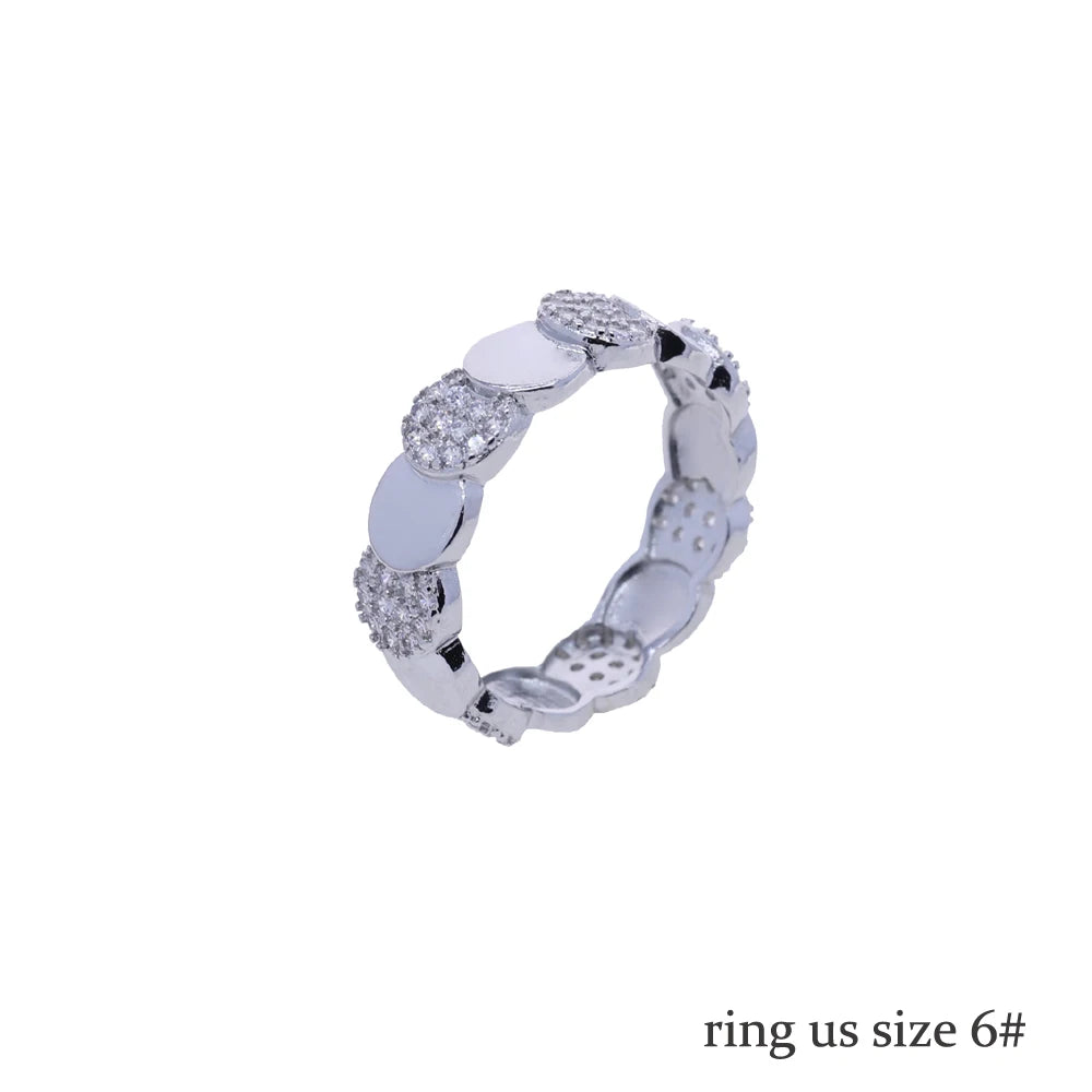 Geometric Moon Shaped Charm Tennis Chains Necklace for Women Pave CUBIC Zirconia Platinum Plated Color Fashion Jewelry 2025