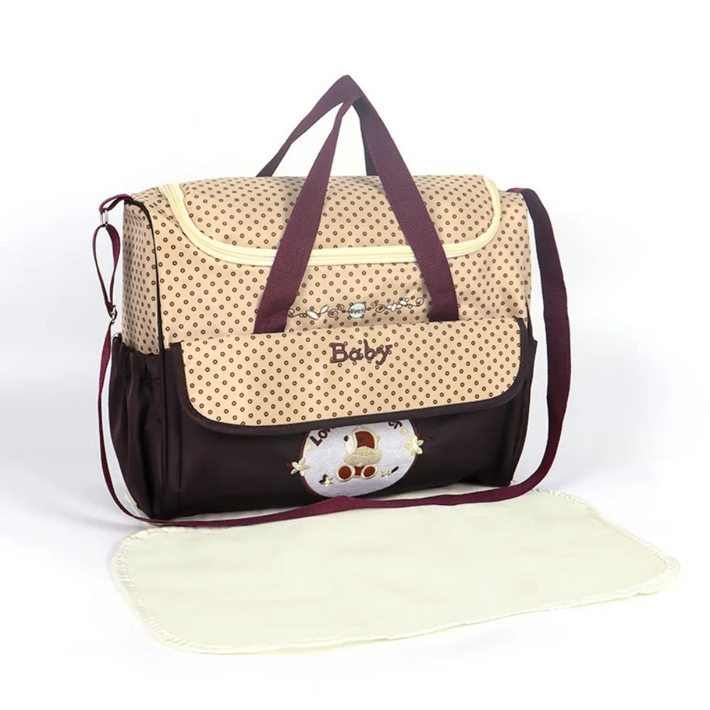 Storage Baby Diaper Bag Crossbody Multifunctional Mommy Maternity Packs Canvas Large Capacity Baby Stuff Nappy Bags Mother