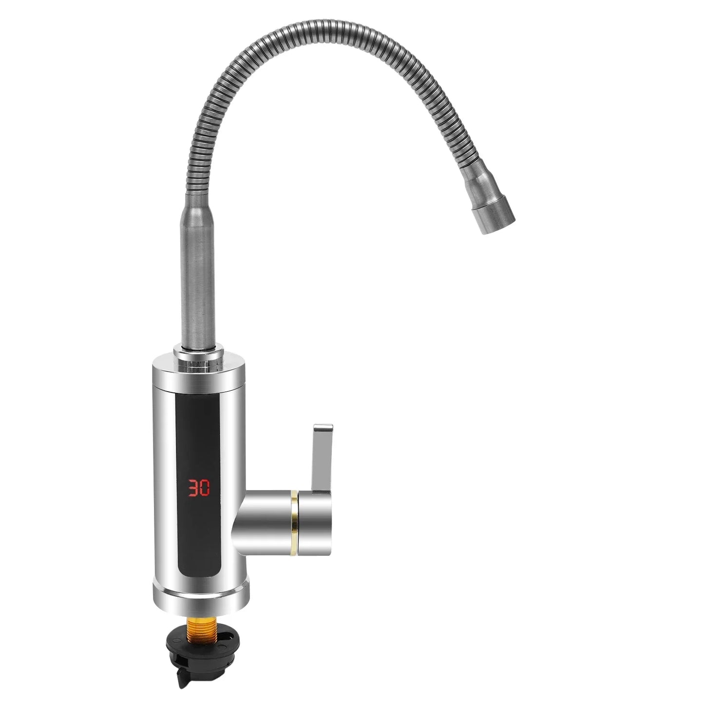 3000W Instant Electric LCD Faucet Instant Tap 360° Fast Heater Heating Hot/Cold Water Supply for Bathroom Kitchen