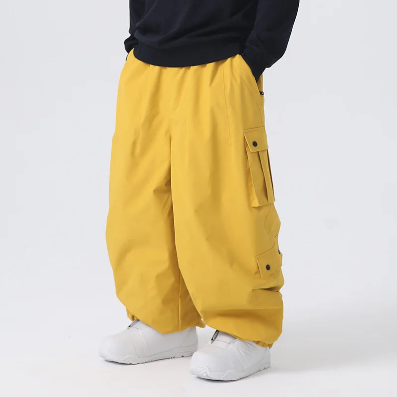 2026 Searipe Workwear Ski Pants Women's New Style Single Board Loose Snow Pants Waterproof and Cold Proof Men's 3L Snow Suit