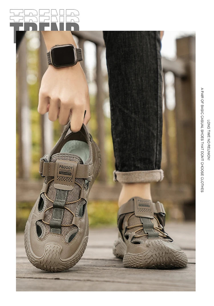 Summer Fashion Lightweight Lazy Shoes Breathable Casual Walking Sneakers New Men's Sandals Outdoor Comfortable Male Beach Shoes
