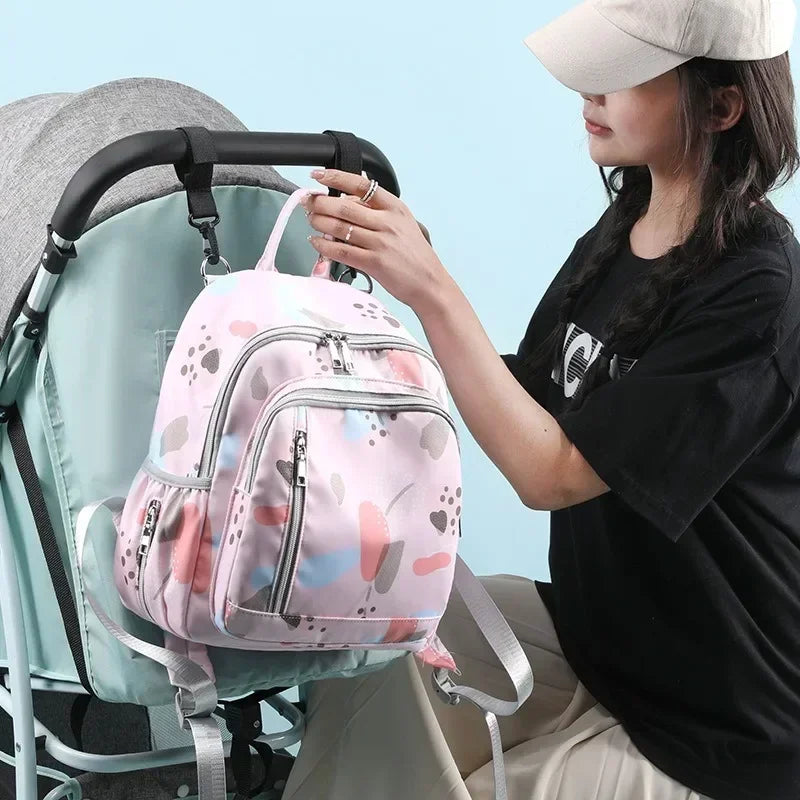 Fashion Mummy Travel Stroller Bag Large Capacity Mother Bag Carrying Pregnant Baby Nappy Backpack Activity Baby Diaper Backpack
