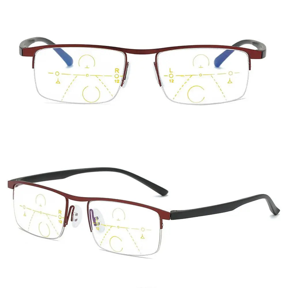 Automatic Adjustment Dual Light Presbyopia Eyeglasses Computer Eyeglasses Hyperopia Eyewear Anti-blue Light Reading Glasses
