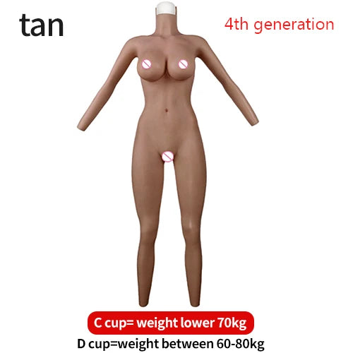 EYUNG Bodysuit Crossdressing Pussy Body Suit Cosplay Silicone Breasts Shemale Full Silicone Bodysuits Sissy Underwear Panties