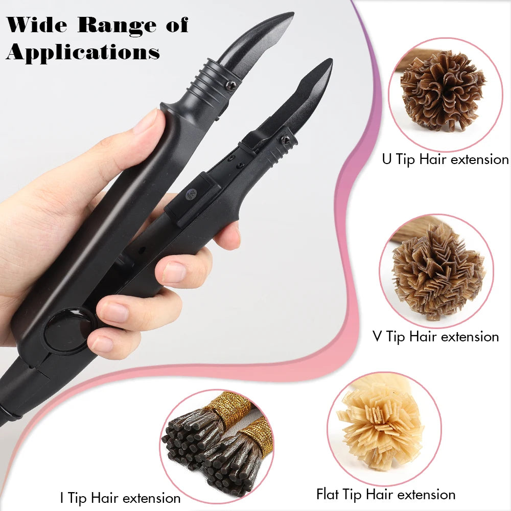 ARLANY Hair Connector for Keratin Extensions Fusion Heat Iron Connector Wand Temperature Adjustable Fusion Heat Iron Connector
