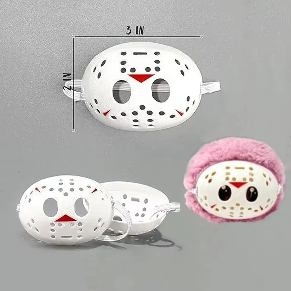 Halloween Ghost Scary Mask Decoration Gift DIY Creative Clothing for Labubu Doll Accessories Halloween Costume