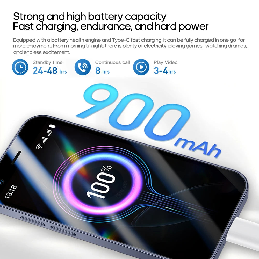 FUFFI I17 Mini Smartphone Android Phone Face ID Portable 8.1 Mini Celulare 3.0 Inch HD 2GB RAM 16GB ROM 900mAh Battery Cellphone