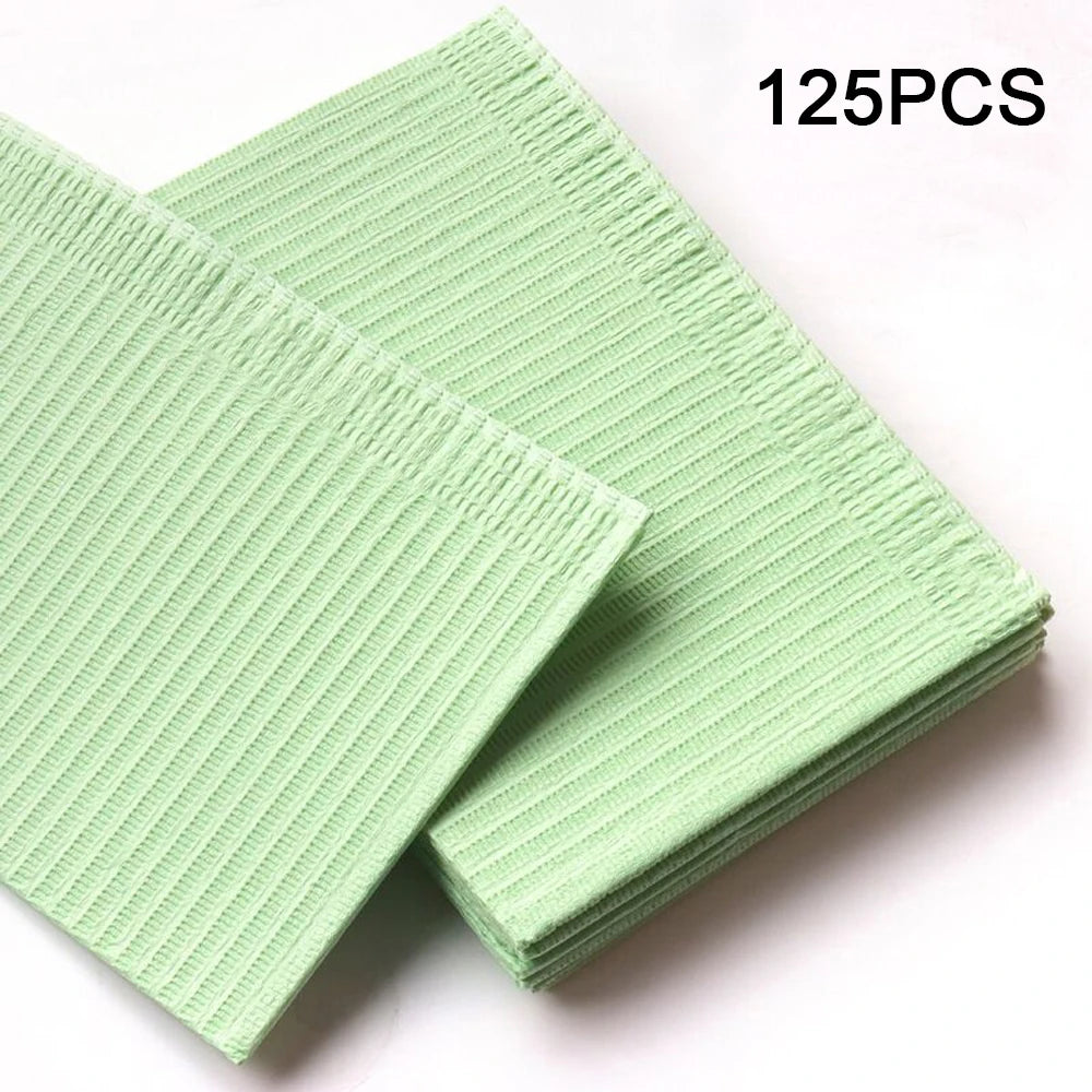 250/125/50/5pcs Black Tattoo Bibs Cleaning Wipes Pad Disposable Dental Tattoo Waterproof Sheets Paper Tattoo Accessories