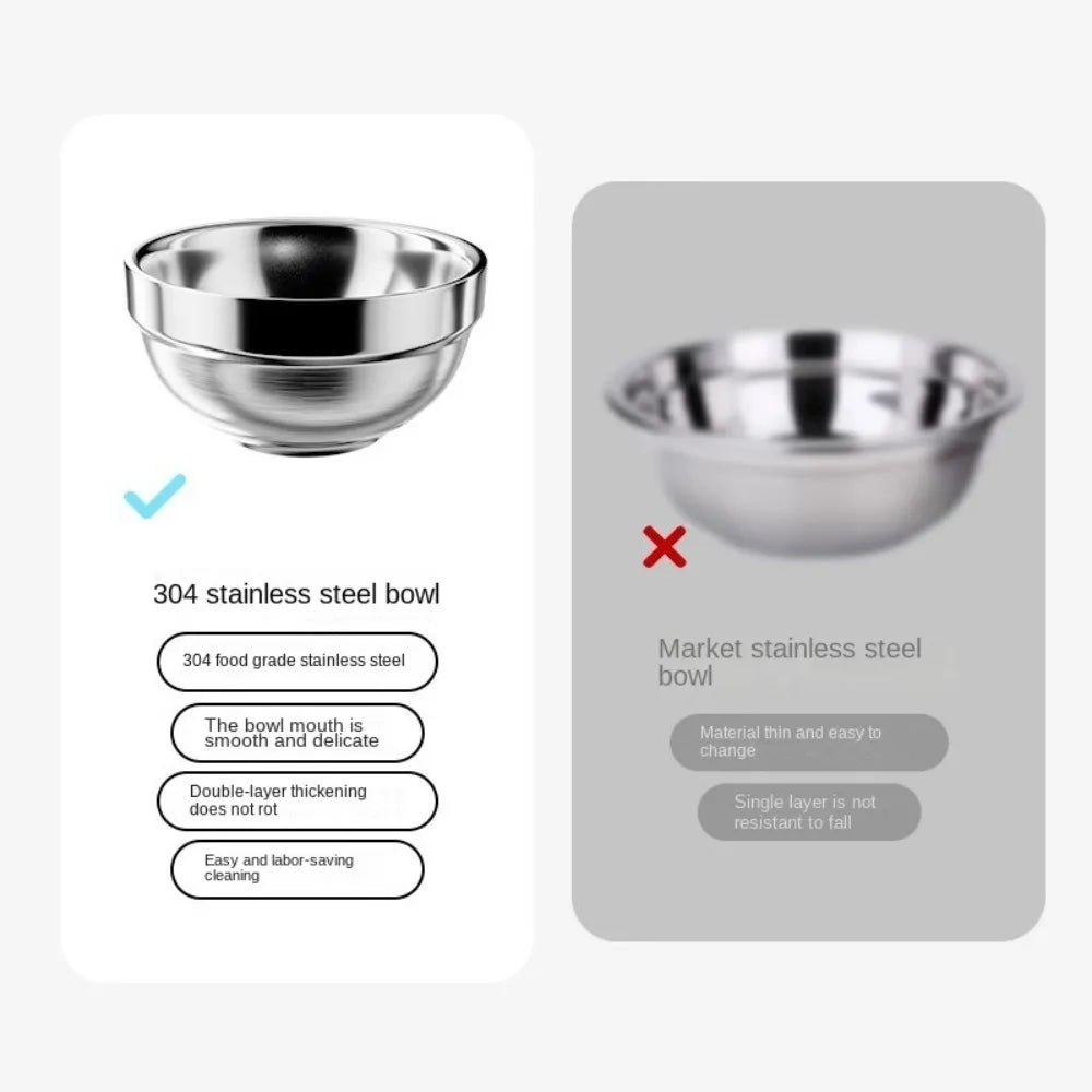 Pet Neck Protection Stainless Steel Cat Bowl with Stand High Foot Cat Water Bowl Drinking Bowl Anti overturning Slanted Mouth