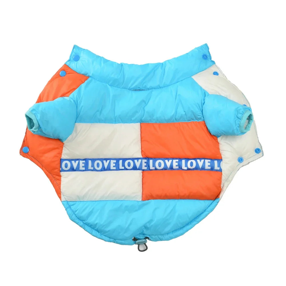 Waterproof Pet Dog Jacket Coat For Small Medium Dogs Cats Winter Windproof Puppy Clothes with Leash Hole Chihuahua Pug Costume