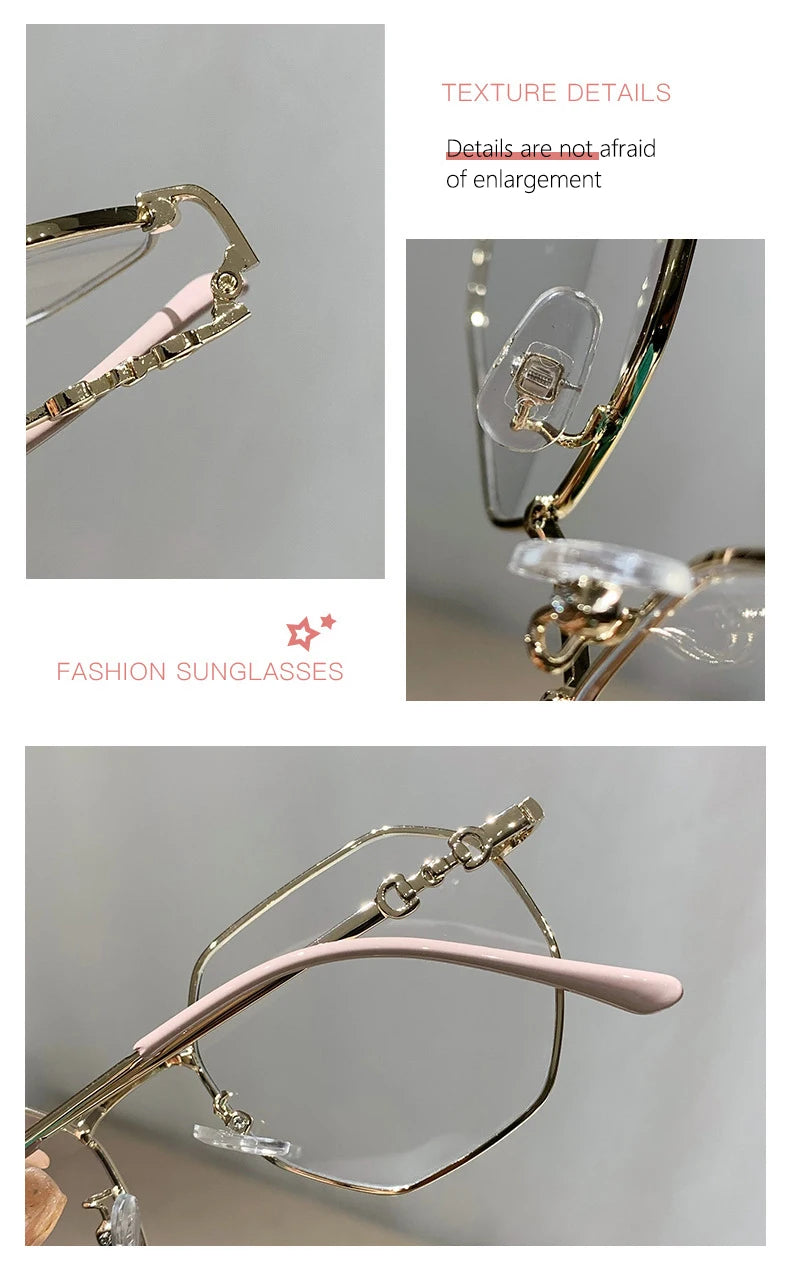 New Fashion Photochromic Myopia Glasses Women Color Changing Sun Shades Sunglasses with Minus Diopters Prescription Lens Glasses