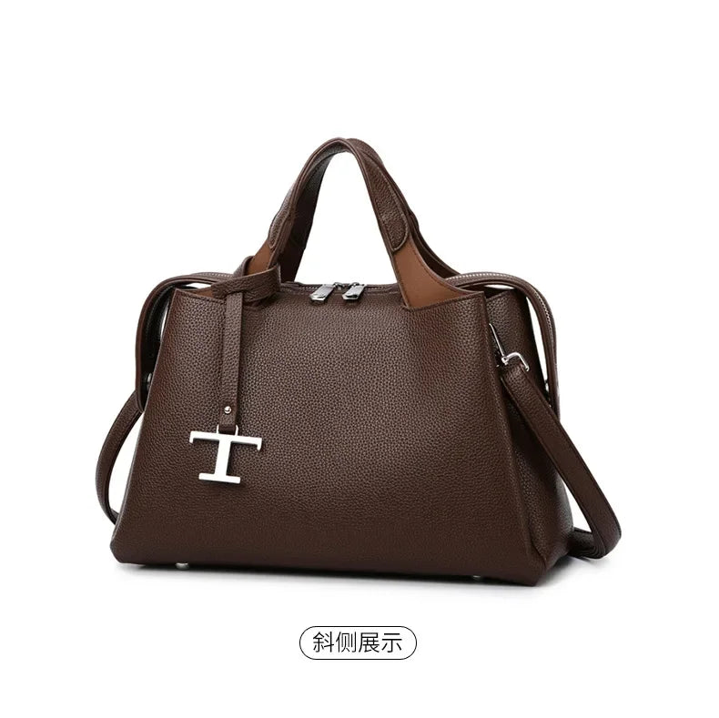 Luxury leisure travel zipper shoulder bag, high-quality design handbag, classic and trendy women's backpack