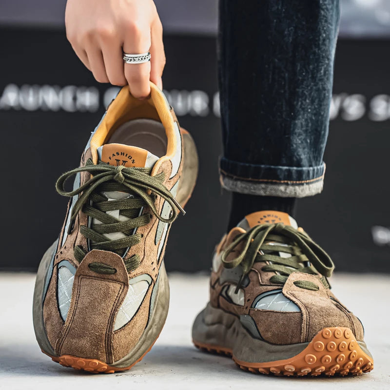 New Arrival Men's Casual Shoes PU Leather Sneakers Comfortable Tenis Masculino Outdoor Male Treking Footwear Travel Skate Shoes