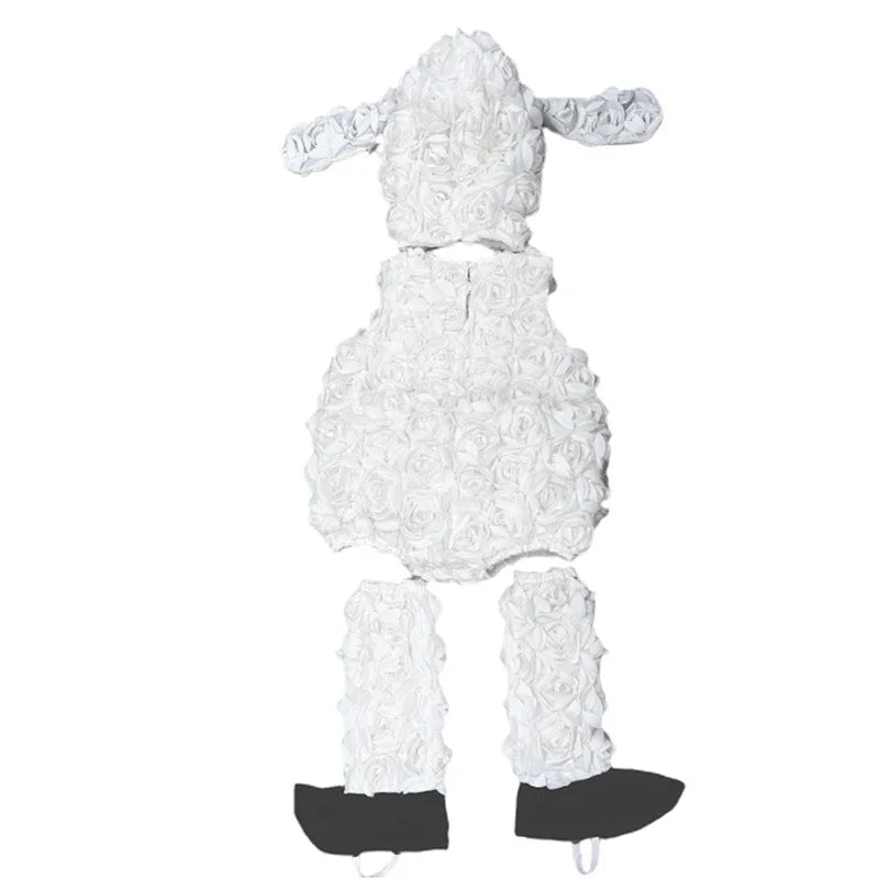 2025 Halloween Kids Costume Animal Themed Cosplay Party Costume Baby Girls Lamb Costume for Toddler Cosplay Costumes