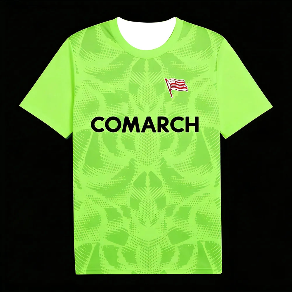 2026 Cracovia Team Uniform Polish League Fan Version Short Sleeved Breathable Quick Drying Sports T-Shirt New Arrival
