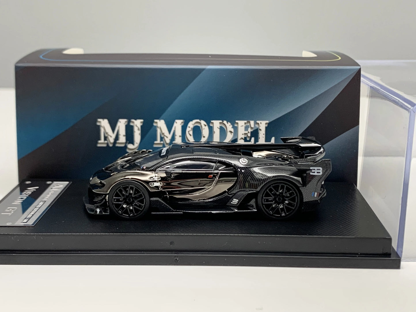 MJ 1:64 BUGATTI VISION GT Alloy Car Model Collection Ornament