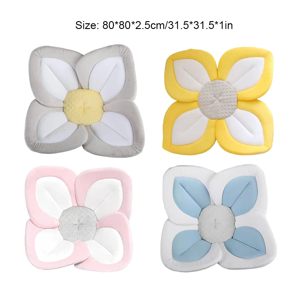 Baby flower Bath Cushion Bath Baby Bath Seat For Babys Bathing Comfort Baby Sink Bathtub Mat Cushion Safe Flower Seat