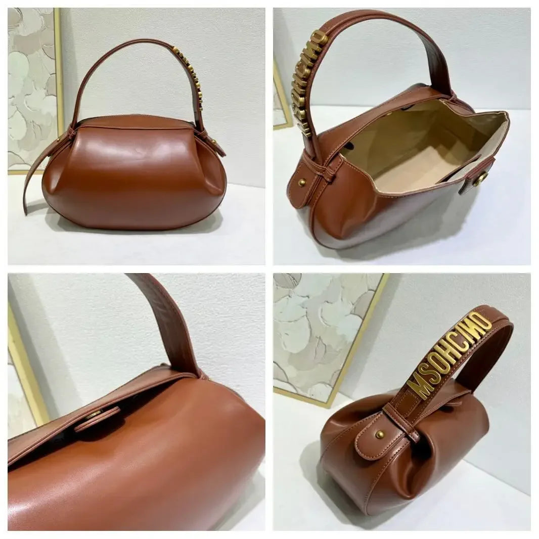 Large Capacity Diaper Bag Women Tote Handbag Shoulder Crossbody Vintage Simple Leather Commuter Luxury